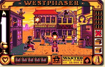 Westphaser : Billy Kid de jour devant la banque