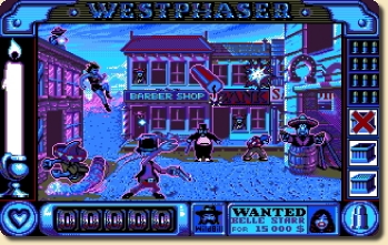 Westphaser : Billy Kid de nuit devant la banque